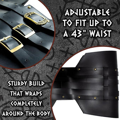 Faux Leather Gladiator Belt - Costume Accessory - Chicago Costume Company