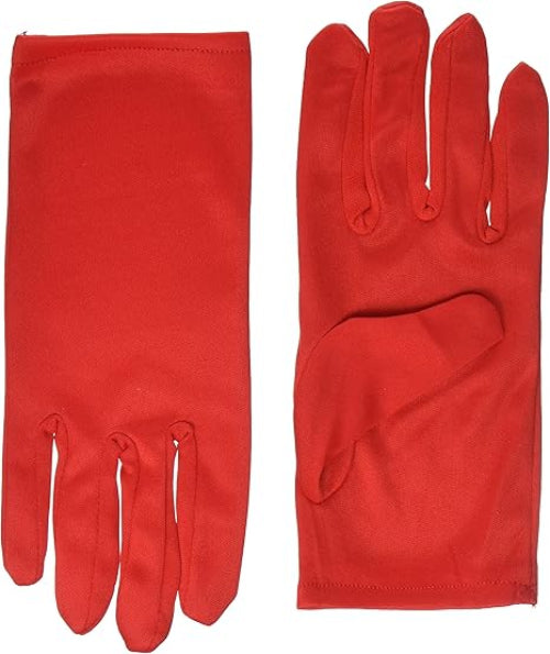 Short Dress Gloves - Red - Chicago Costume Company