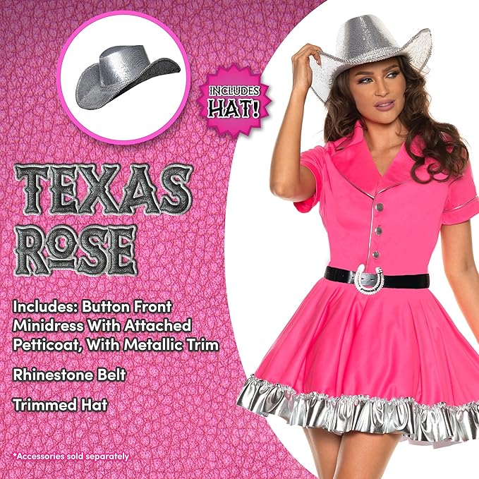 Texas Rose Cowgirl - Adult Costume