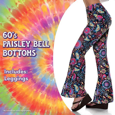 60's Paisley Bell Bottom - Adult Costume