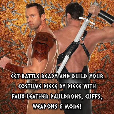 Dragon Warrior Double Shoulder Pauldrons - Costume Accessory - Chicago Costume Company