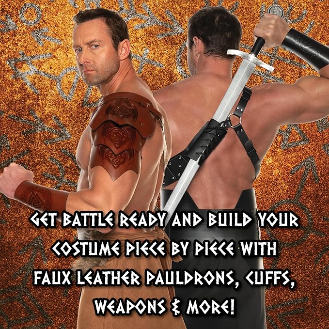 Dragon Warrior Double Shoulder Pauldrons - Costume Accessory - Chicago Costume Company