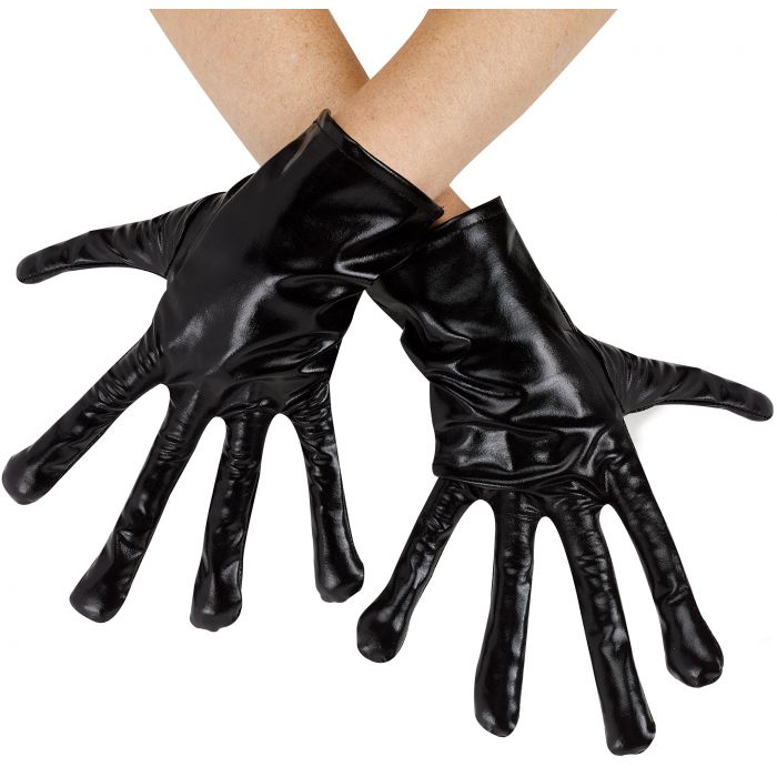 Obmwang Glitzer-Alien-Handschuhe Silber – Für Halloween, Cosplay & Kostümpartys