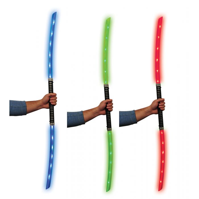 22" Light-Up/Sound FX - Dual Ninja Sword Prop Set