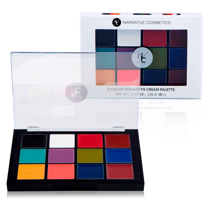 12 Color Quick Drying Primary FX Cream Makeup Palette