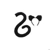 Tail & Ears Set - Black - Chicago Costume Company