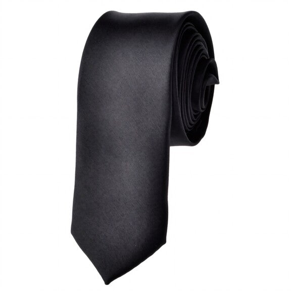 Satin Black Tie