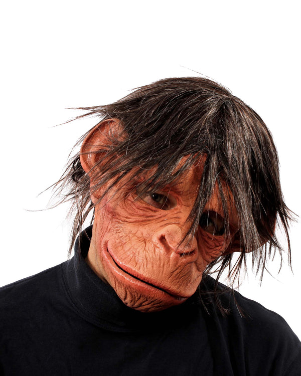 Hey Hey Here is a Monkey! Primate Chimp Latex Face Mask with Moving Mouth