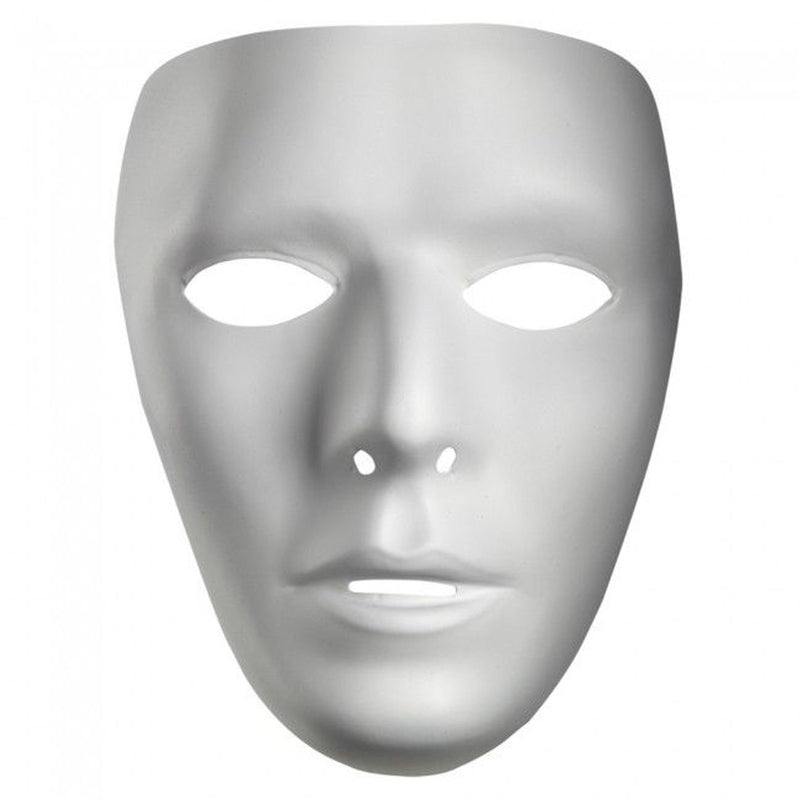 Blank Male Face Mask