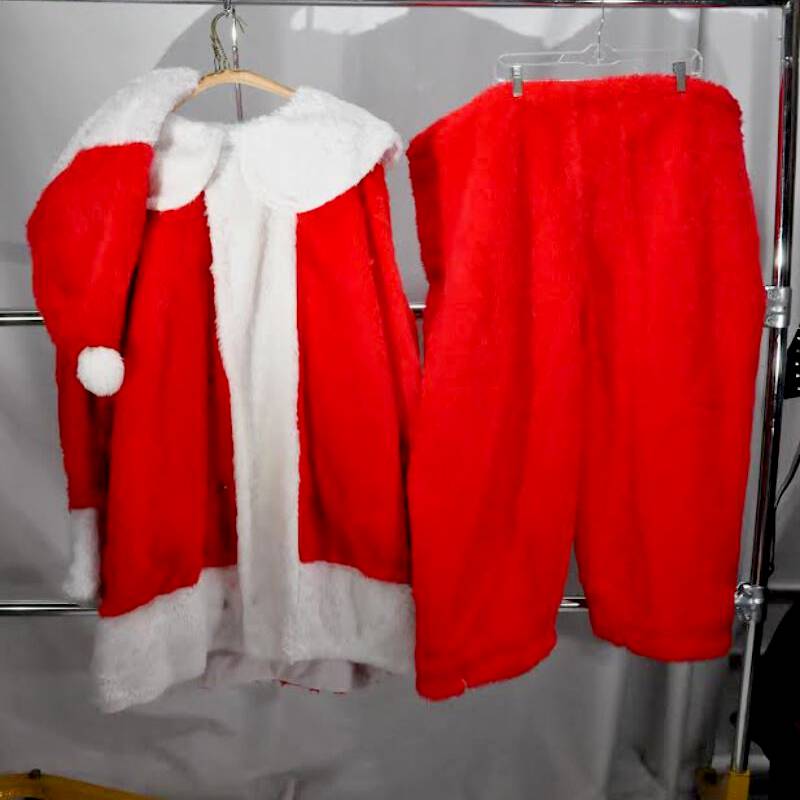 [RETIRED RENTAL] Cherry Red Plush Santa Suit