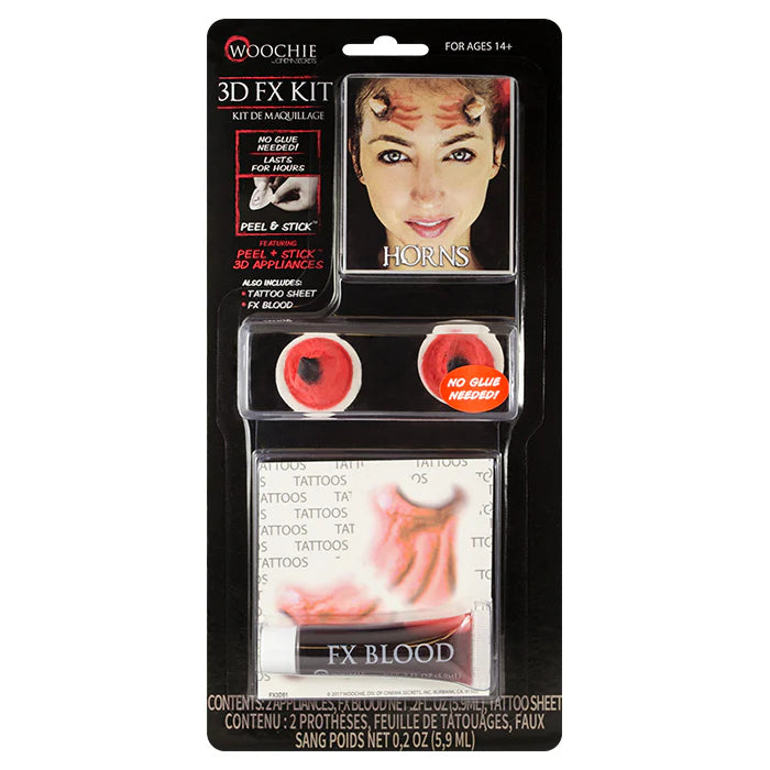 Woochie 3D FX Kit - Horns Peel & Stick