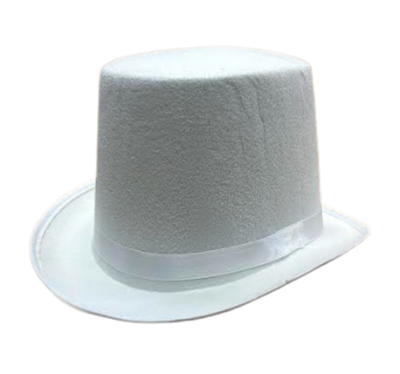 Felt Top Hat - White
