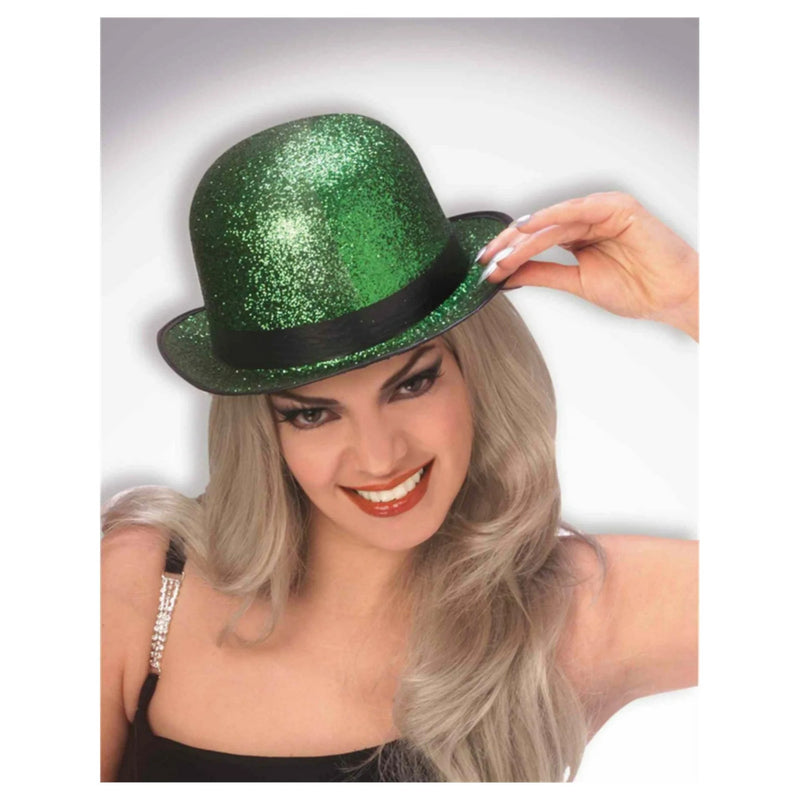 Green Glittery Derby Hat