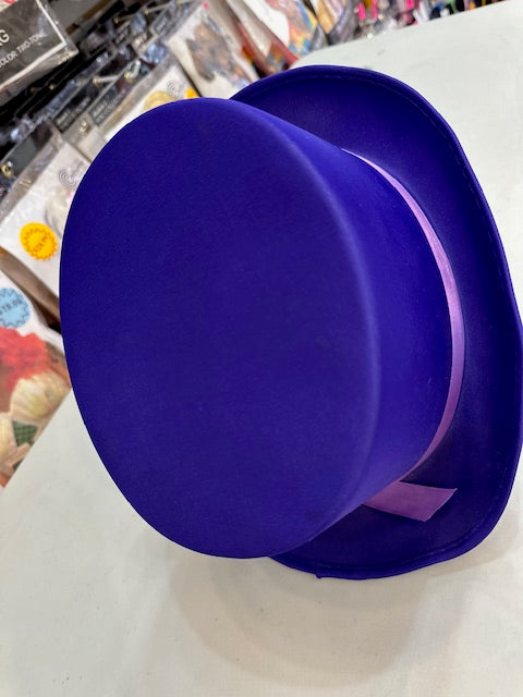 Purple Satin Top Hat