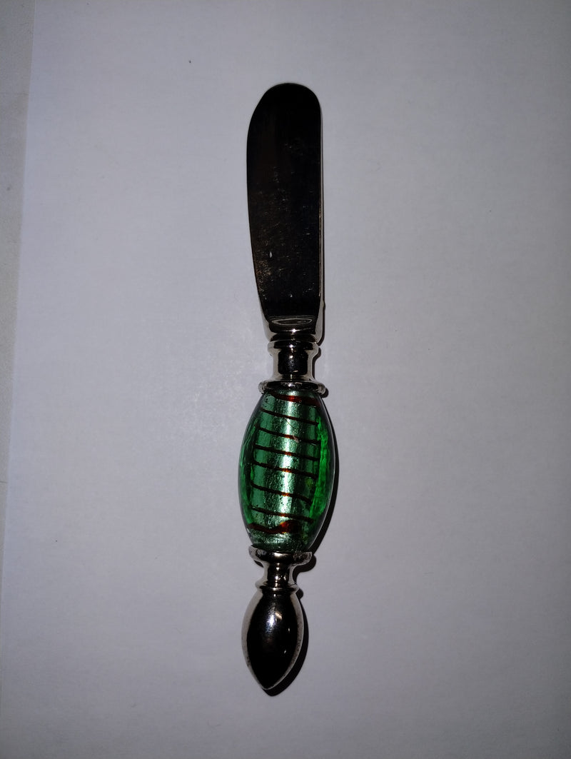 Butter Spreader w Glass Bead Handle - Chicago Costume Company