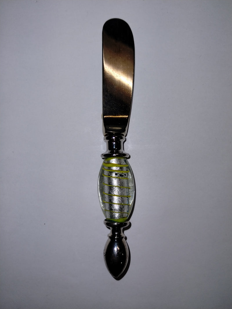 Butter Spreader w Glass Bead Handle - Chicago Costume Company