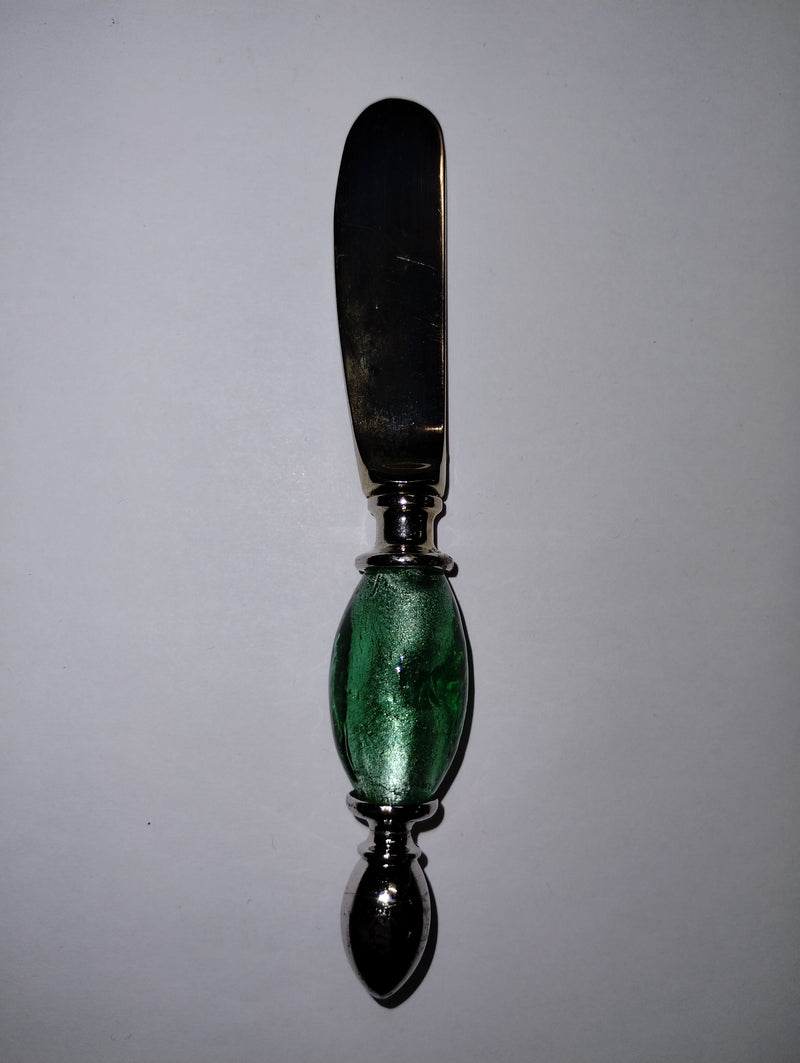 Butter Spreader w Glass Bead Handle - Chicago Costume Company