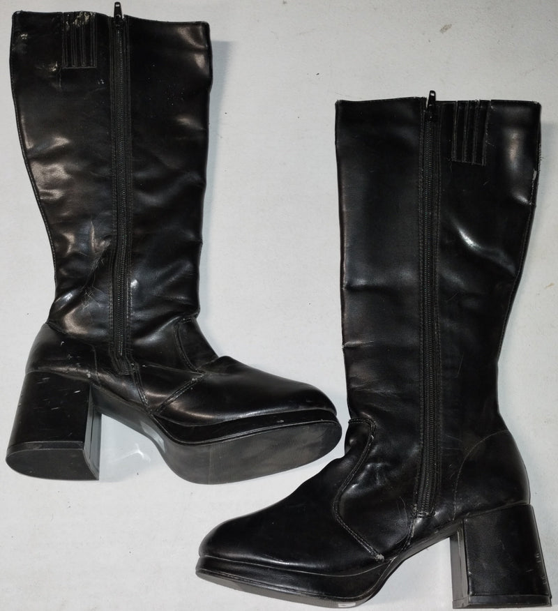 Discount 3 Inch Black Go Go Boots