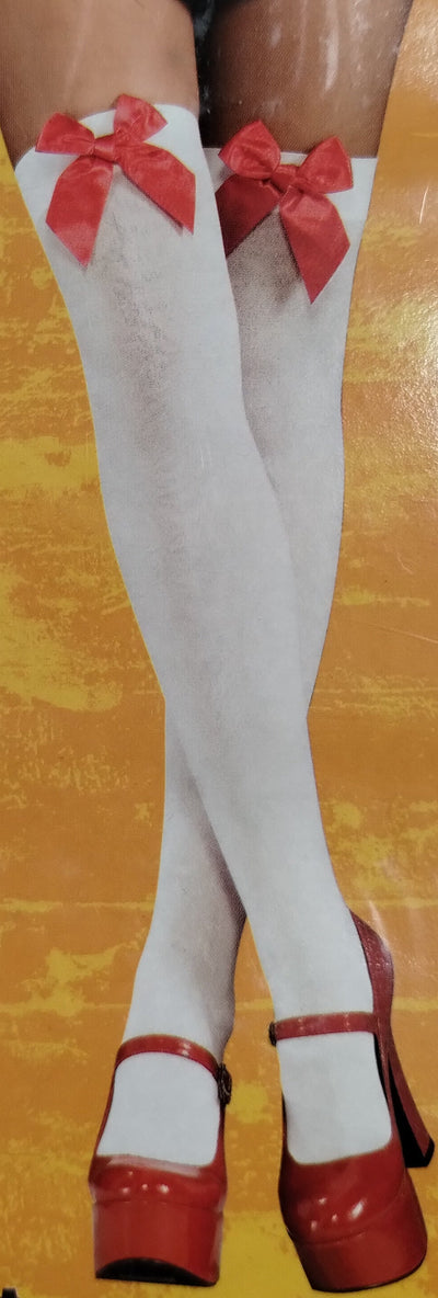 Thigh Highs with Bows - Costume Accessory