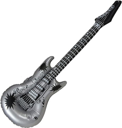 42" Inflatable Gold/Silver Guitar