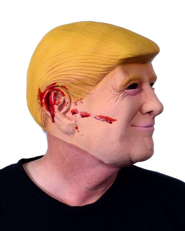 The Donald Trump Mask with bloody ear, Donald Trump latex Mask