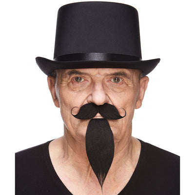 Napoleon III Imperial Fake Mustache & Beard - Black