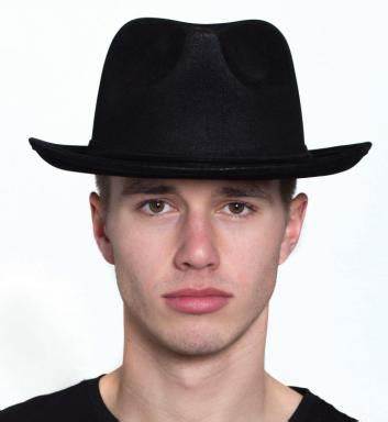 Leatherlike Gangster Hat