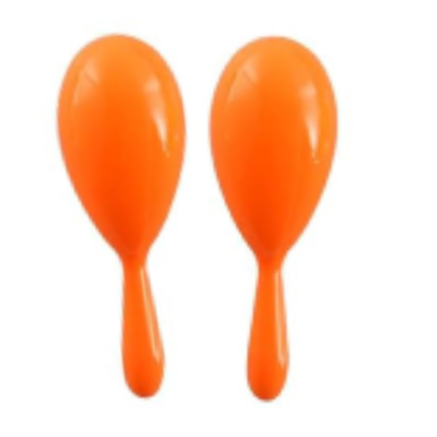 7" Plastic Neon Maraca set of 2