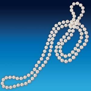 Jazzy Flapper Bead Necklace 30"