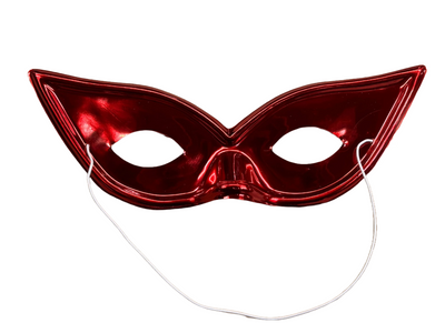 Red Mirrored PVC Eye Mask - Chicago Costume Company