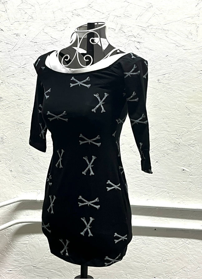 Lip Service Cult Crossbones Mini-Dress M-Medium Lip Service Cult Crossbones Mini-Dress M-Medium
