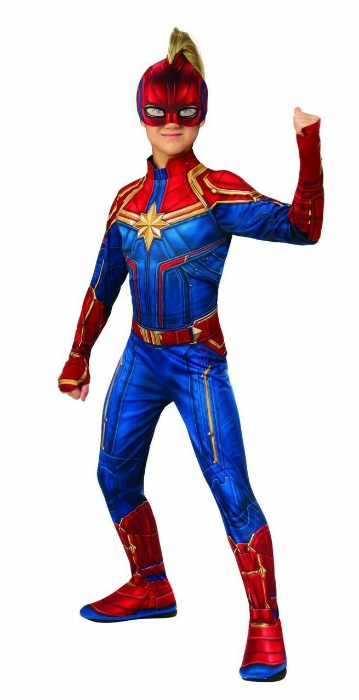 Kids Captain Marvel Deluxe Hero Suit Costume