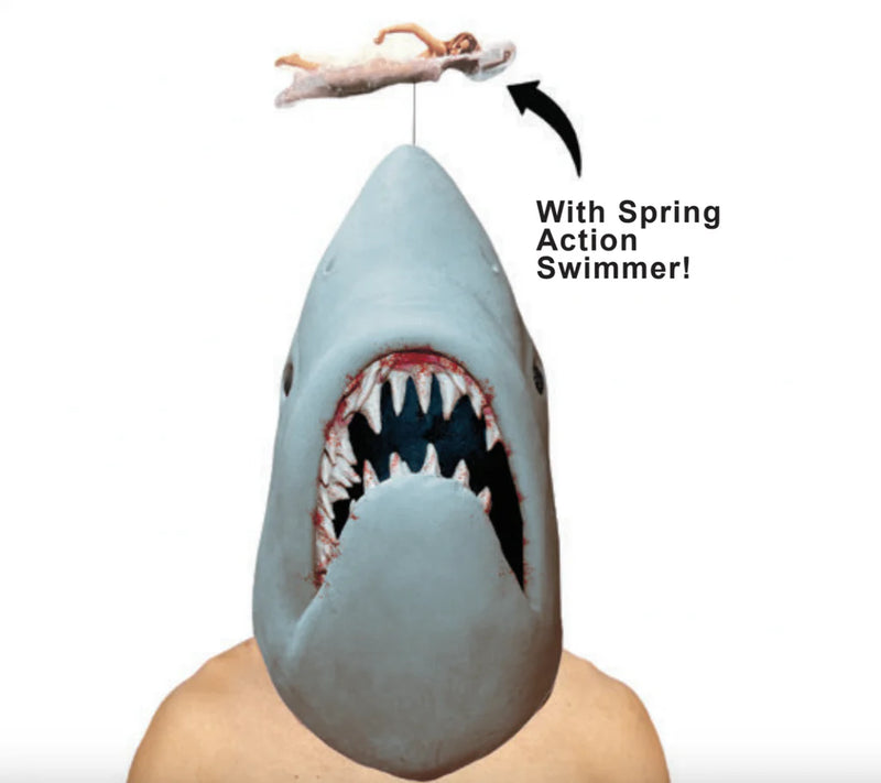 50th Anniversary JAWS Mask: Deluxe Latex Mask w/ Swimmer