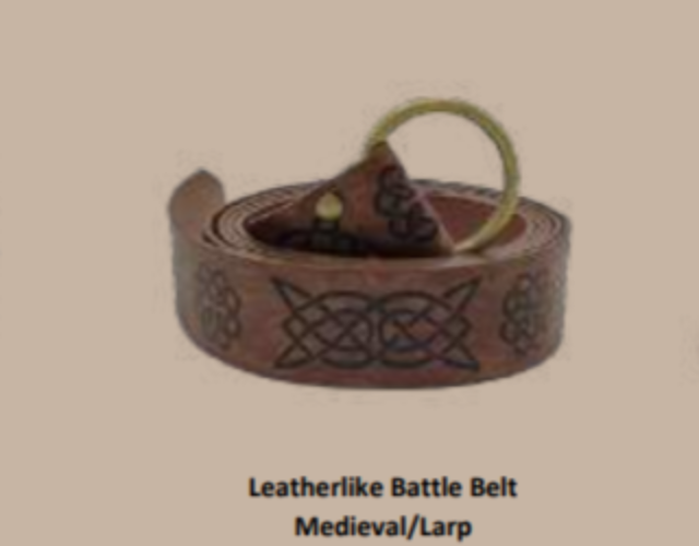 Leather Medieval Battle Belt