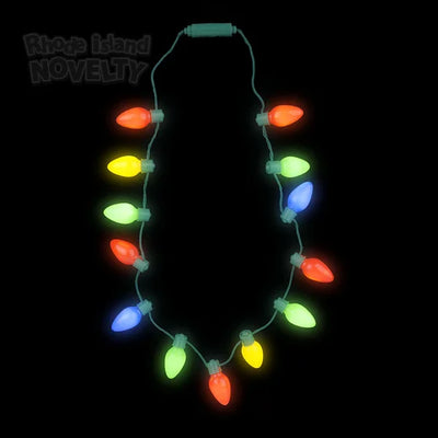 Light-Up Christmas Bulb Necklace 25"