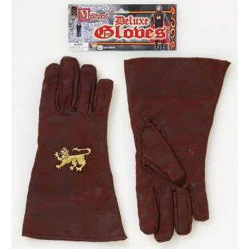 Medieval Deluxe Brown Gloves