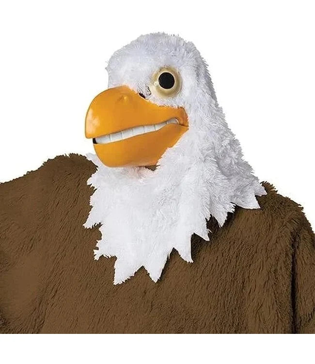 Eagle Maniac Adult Mascot Costume with Movable Jaw - Adult Costume - Chicago Costume Company