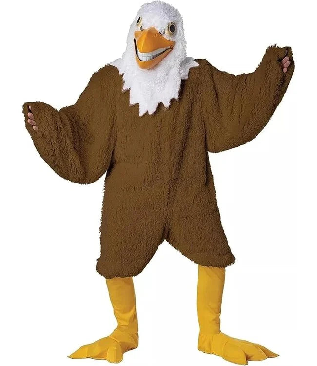 Eagle Maniac Adult Mascot Costume with Movable Jaw - Adult Costume - Chicago Costume Company