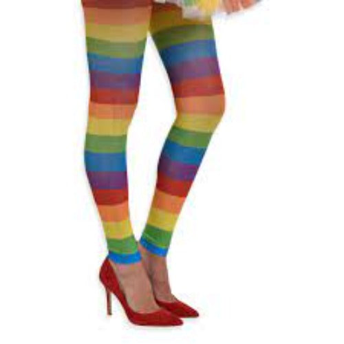 Footless Rainbow Tights - Adult Accessories