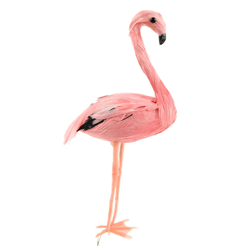6 inch pink flamingo on wire