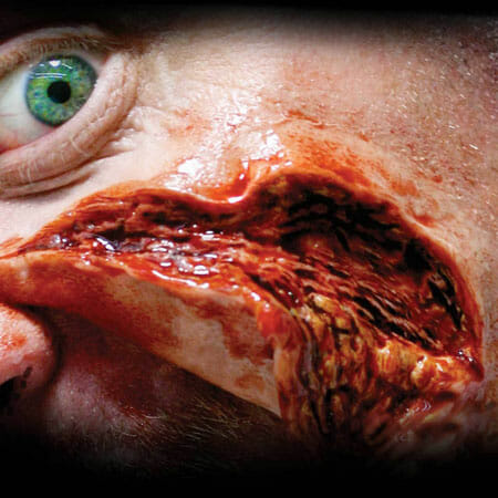 Hollywood Film Quality FX Transfers 3D Wounds- Gouged