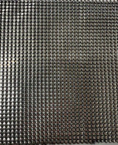 Metallic dot mesh trim