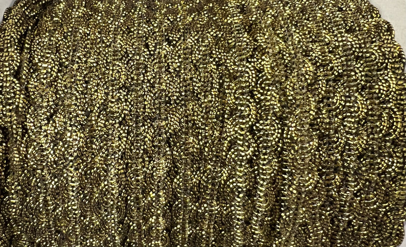 Gold braid trim