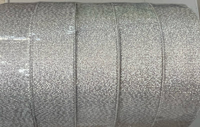 Glitter ribbon - Silver