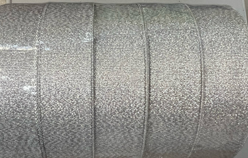 Glitter ribbon - Silver
