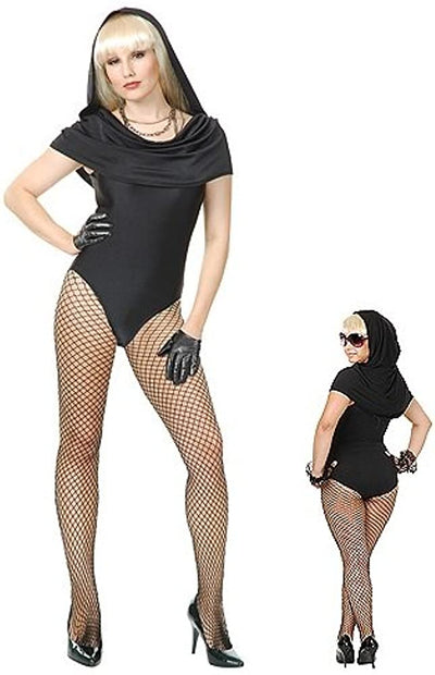 Lady Gaga spandex body suit with cowl 