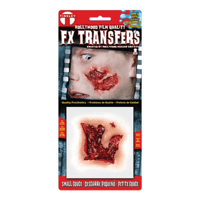 Hollywood Film Quality FX Transfers 3D Wounds- Small Gouge