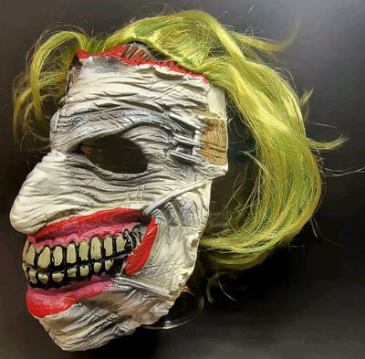 Death of the Family Joker Latex Mask with Hair