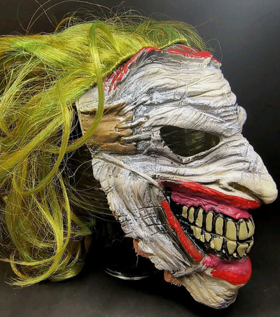 Death of the Family Joker Latex Mask with Hair