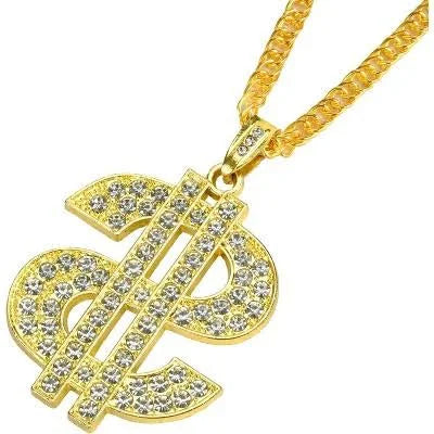 Chunky Dollar Sign Gold Chain